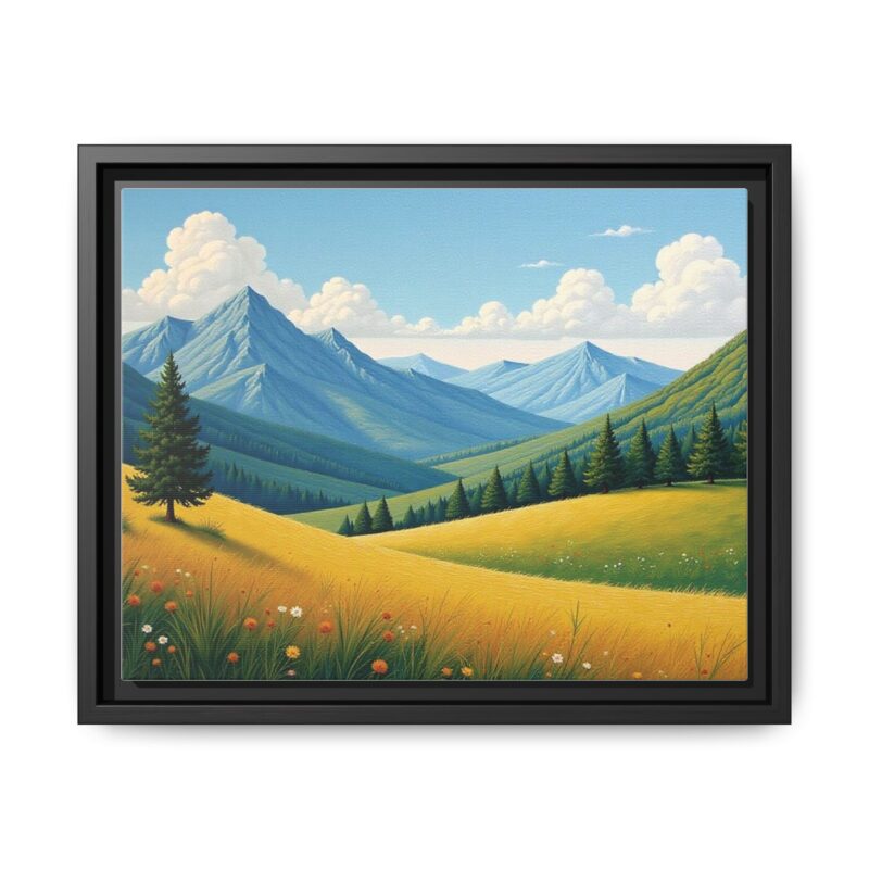 Canvas Prints - Impasto Landscapes: Textured Mountains, Fields, Water - Image 10