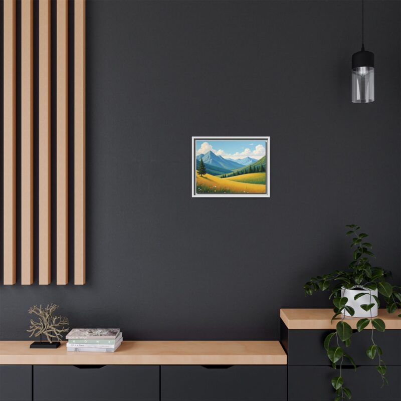Canvas Prints - Impasto Landscapes: Textured Mountains, Fields, Water - Image 61