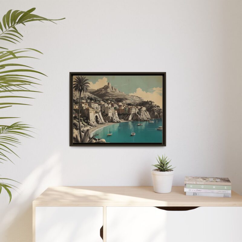 Retro Italian Riviera Travel Poster with Bold Typography Wall Art - Image 73