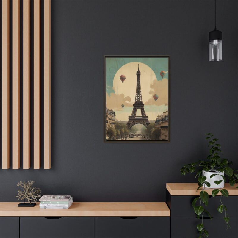 Romantic Vintage Paris Canvas Art Nouveau Typography - Image 68