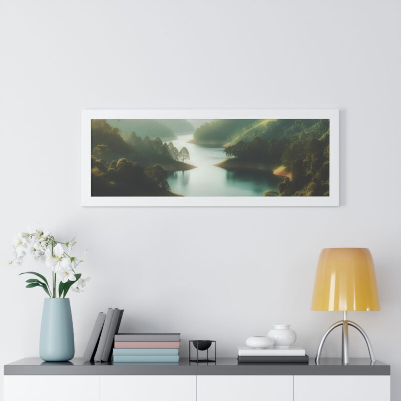 Mountain Majesty: Canvas Wall Art of a Peaceful Stream and River for Living Room and Office Décor" - Image 61