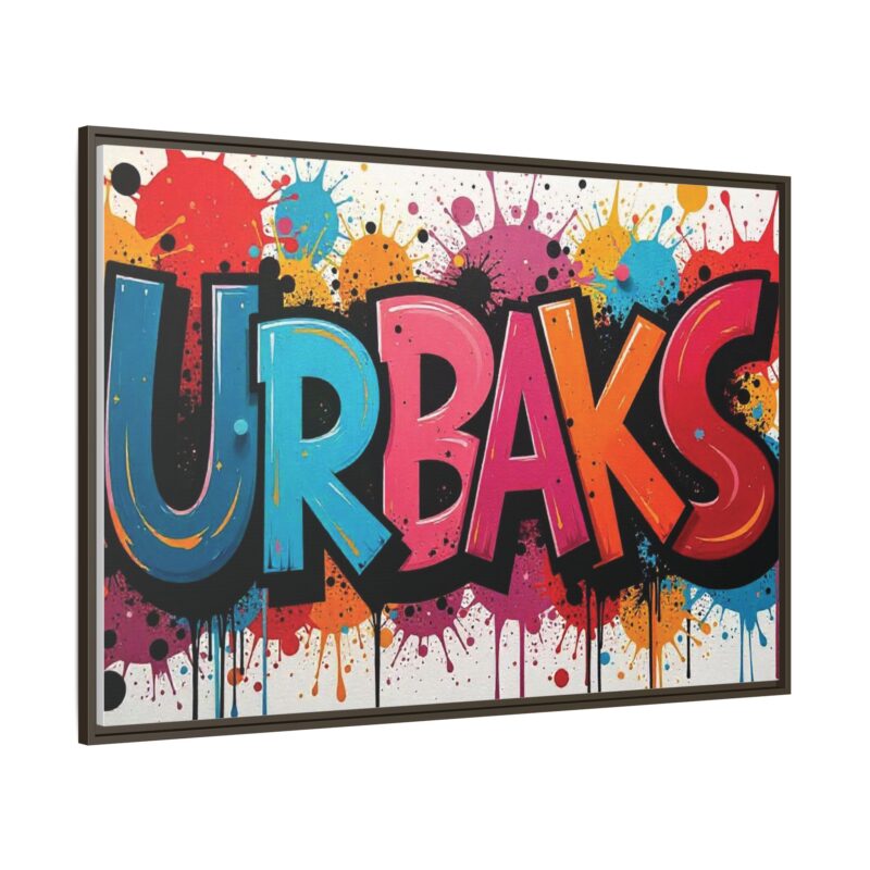 Canvas Wall Art  urban graffiti style with bold and colorful splatters - Image 115