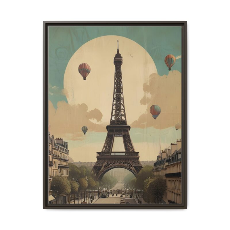 Romantic Vintage Paris Canvas Art Nouveau Typography - Image 65