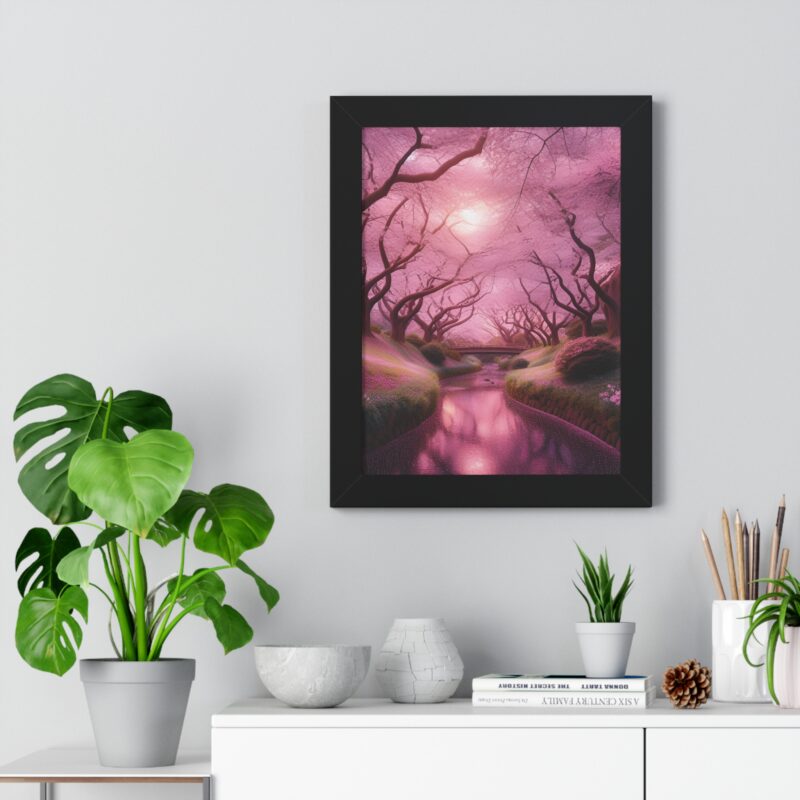Serene Elegance: Cherry Blossoms  - Canvas Wall Art for Your Living Room and Office Décor" - Image 8