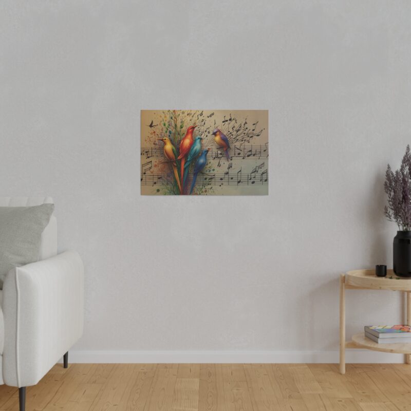 Canvas Wall Art Birds Music Harmony Abstract Design - Image 64