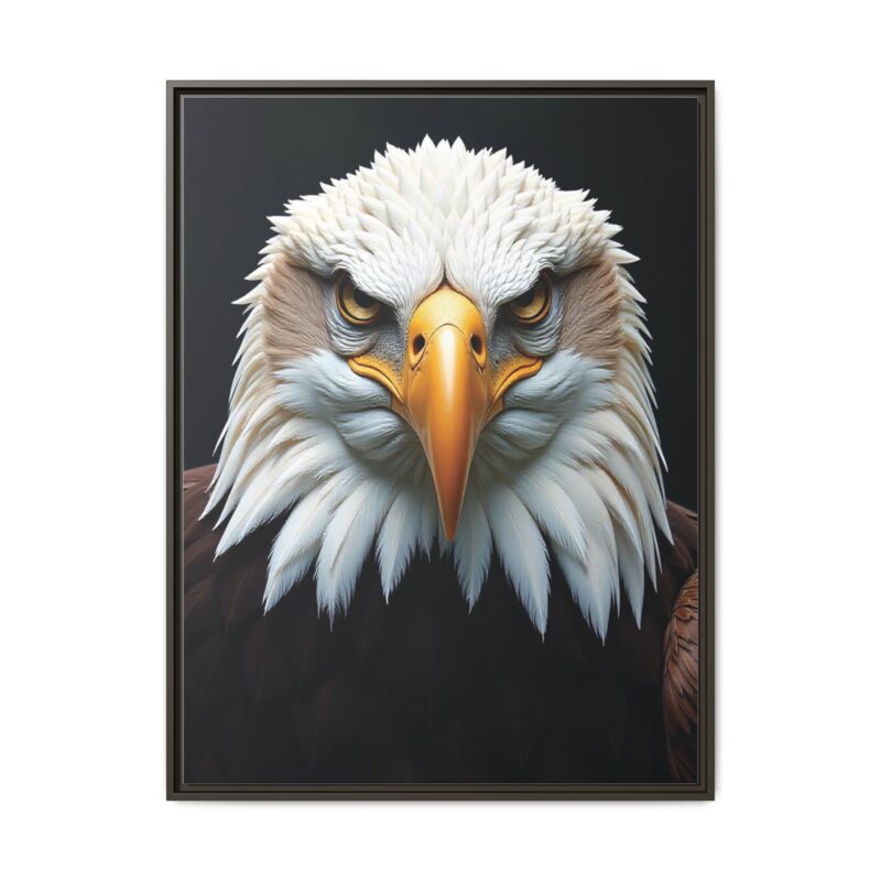 Canvas Art Print on Intense Stare of the Bald Eagle - Image 82