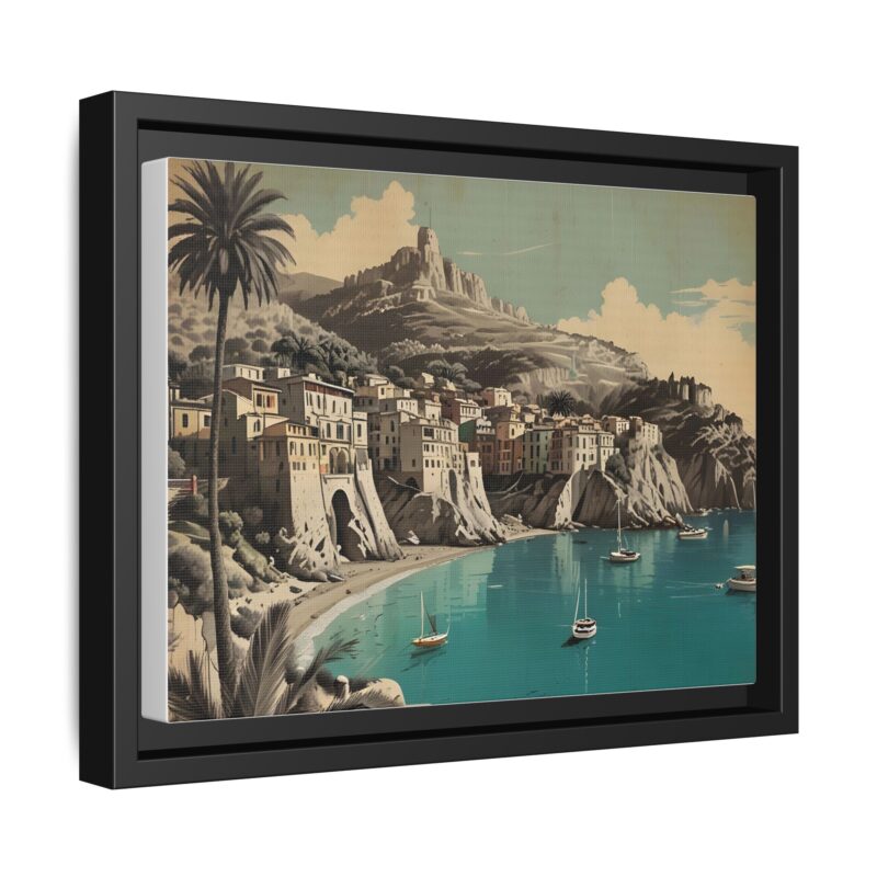 Retro Italian Riviera Travel Poster with Bold Typography Wall Art - Image 7
