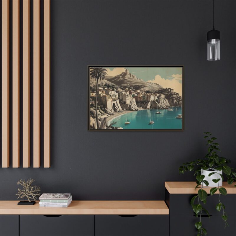 Retro Italian Riviera Travel Poster with Bold Typography Wall Art - Image 99
