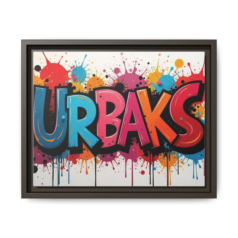 Canvas Wall Art  urban graffiti style with bold and colorful splatters - Image 50