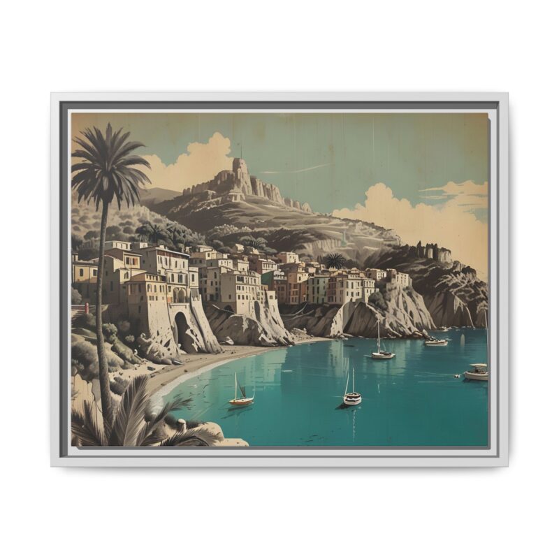 Retro Italian Riviera Travel Poster with Bold Typography Wall Art - Image 70