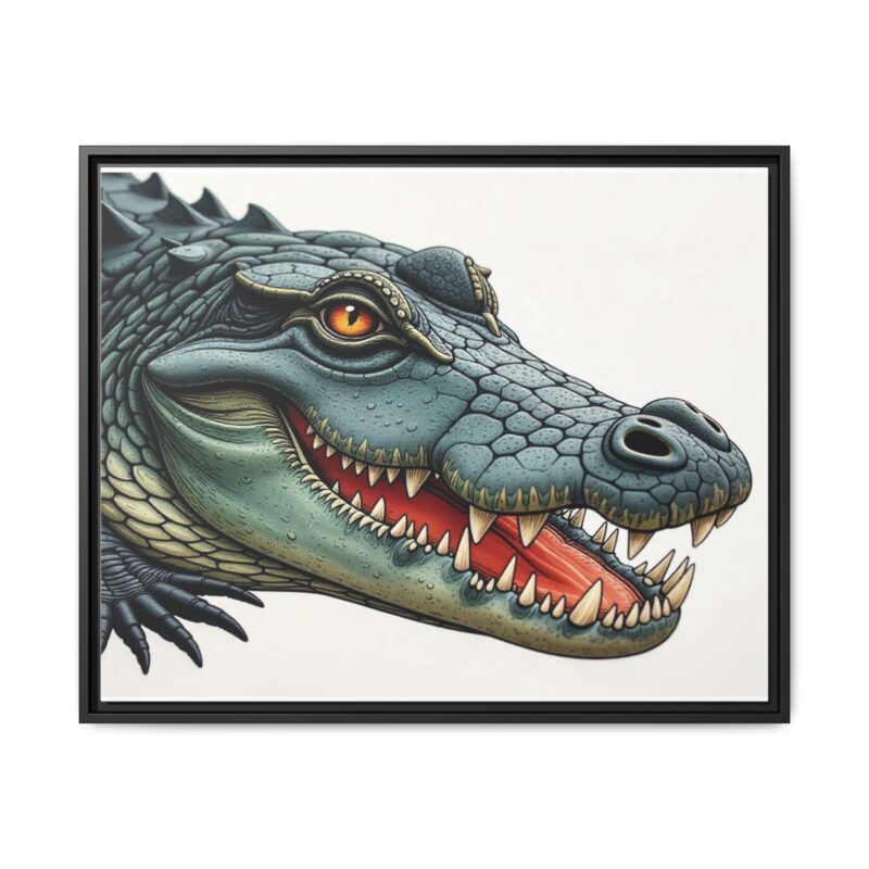 Canvas Print - Alligator Head Close-Up - Image 122