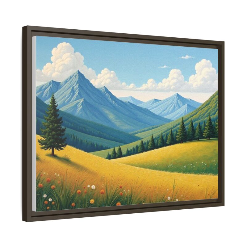 Canvas Prints - Impasto Landscapes: Textured Mountains, Fields, Water - Image 75