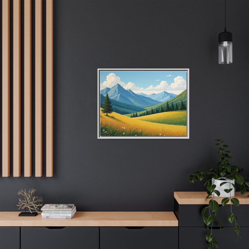 Canvas Prints - Impasto Landscapes: Textured Mountains, Fields, Water - Image 92