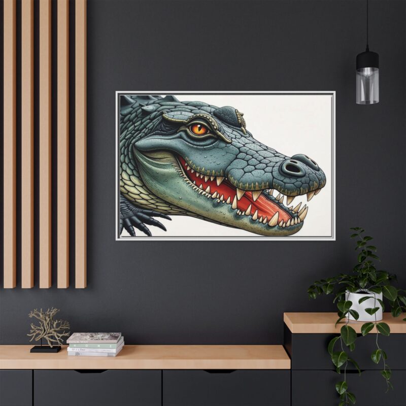 Canvas Print - Alligator Head Close-Up - Image 120