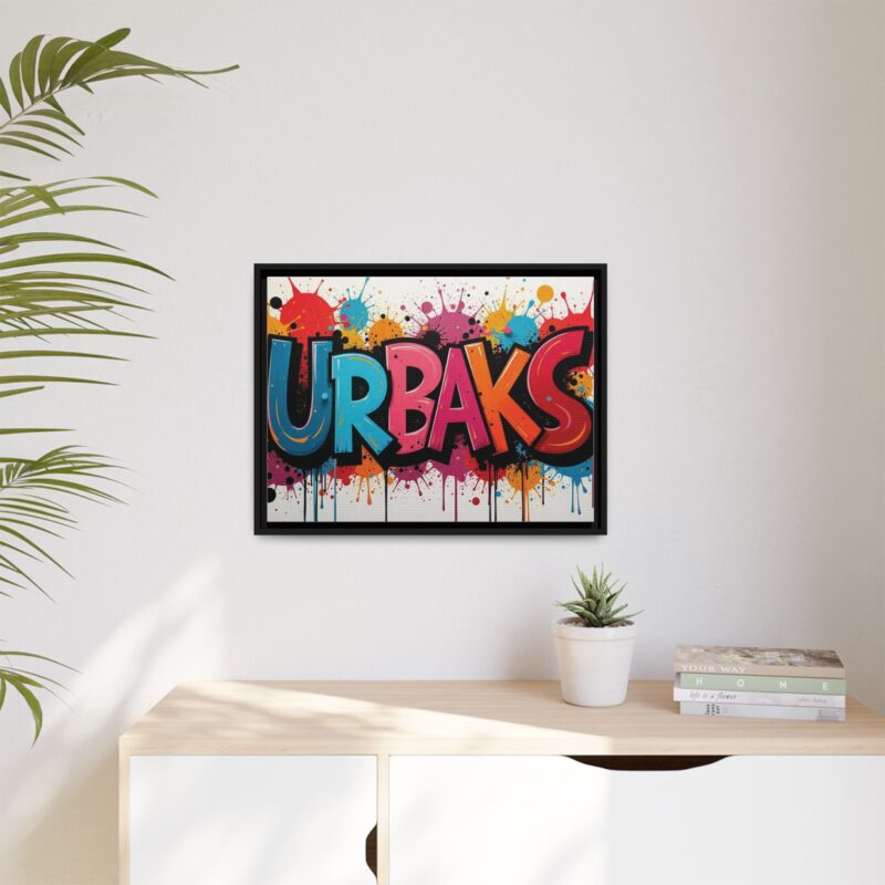 Canvas Wall Art  urban graffiti style with bold and colorful splatters - Image 24