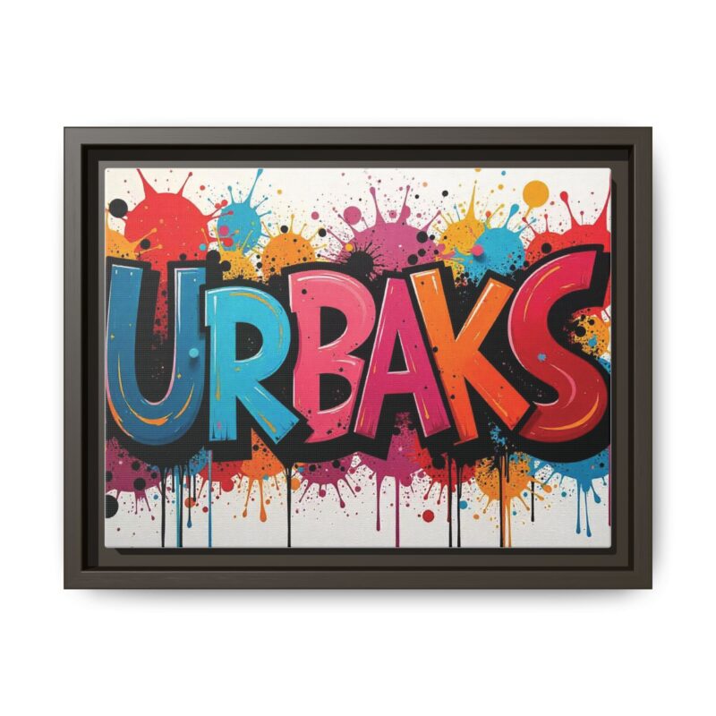 Canvas Wall Art  urban graffiti style with bold and colorful splatters - Image 42