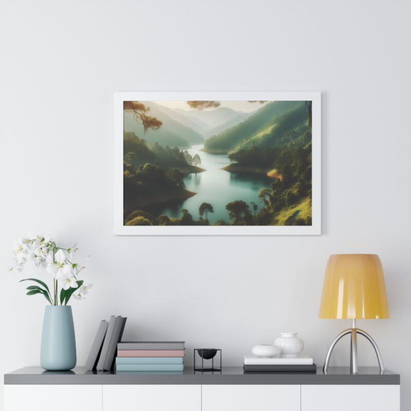 Mountain Majesty: Canvas Wall Art of a Peaceful Stream and River for Living Room and Office Décor" - Image 58