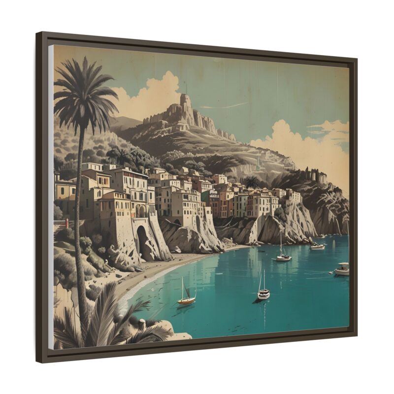 Retro Italian Riviera Travel Poster with Bold Typography Wall Art - Image 127