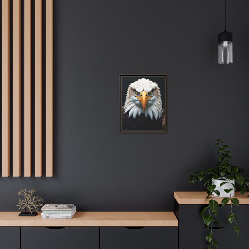 Canvas Art Print on Intense Stare of the Bald Eagle - Image 57