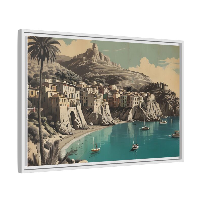 Retro Italian Riviera Travel Poster with Bold Typography Wall Art - Image 87