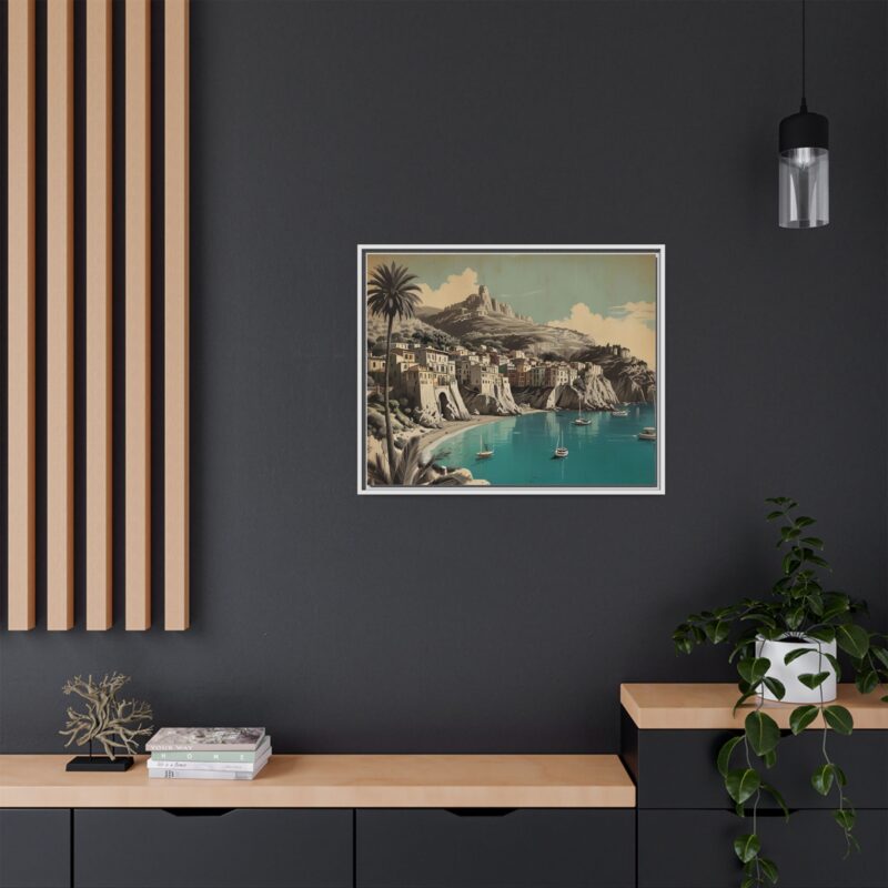Retro Italian Riviera Travel Poster with Bold Typography Wall Art - Image 132