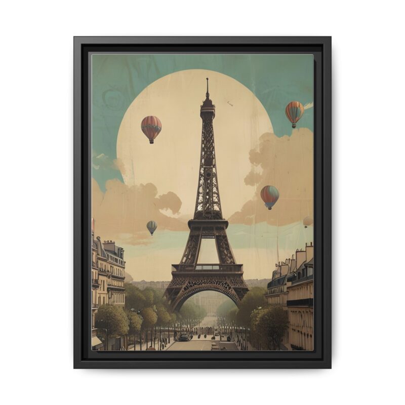 Romantic Vintage Paris Canvas Art Nouveau Typography - Image 5