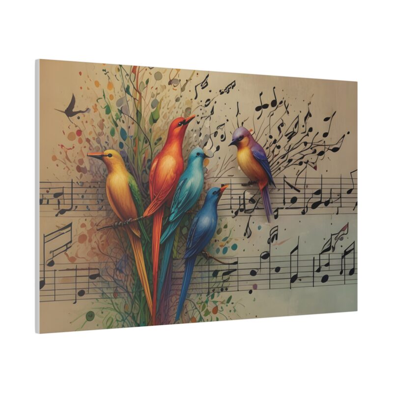 Canvas Wall Art Birds Music Harmony Abstract Design - Image 23