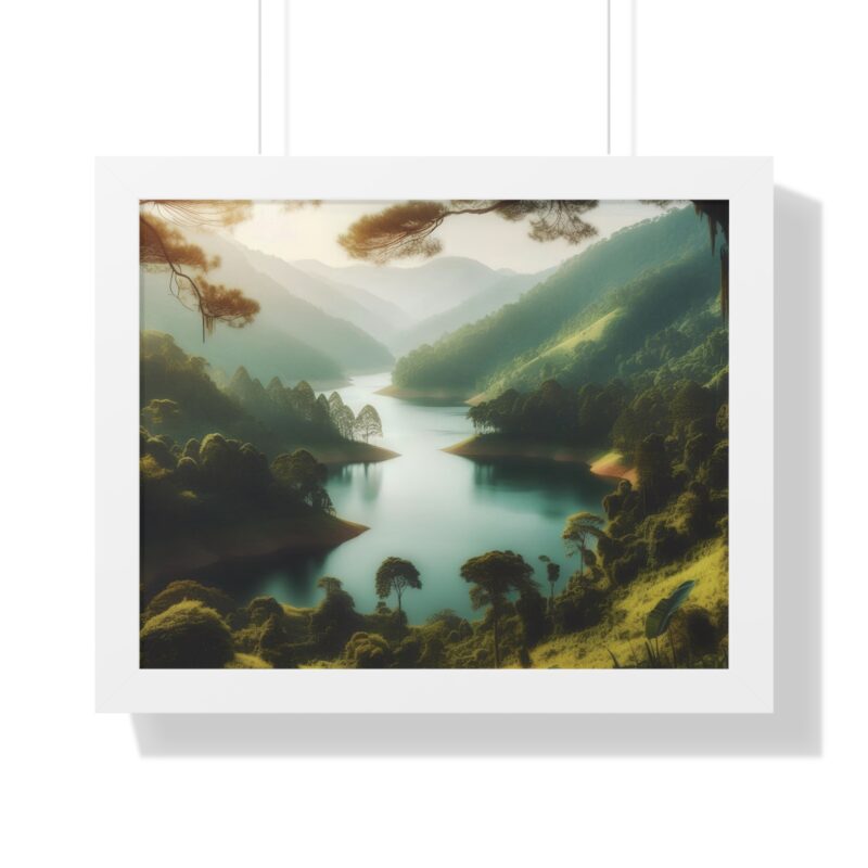 Mountain Majesty: Canvas Wall Art of a Peaceful Stream and River for Living Room and Office Décor" - Image 53