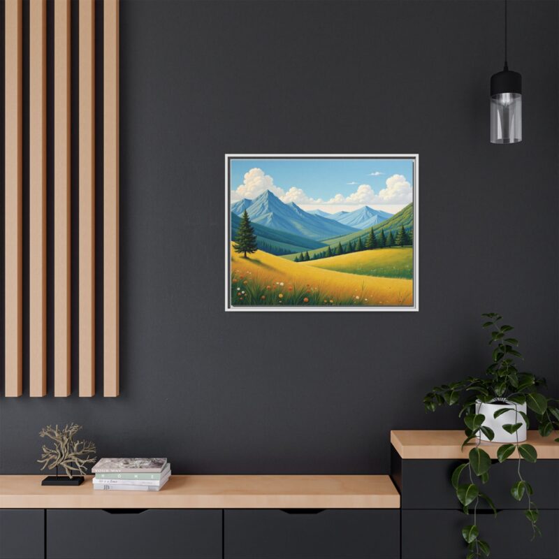 Canvas Prints - Impasto Landscapes: Textured Mountains, Fields, Water - Image 129