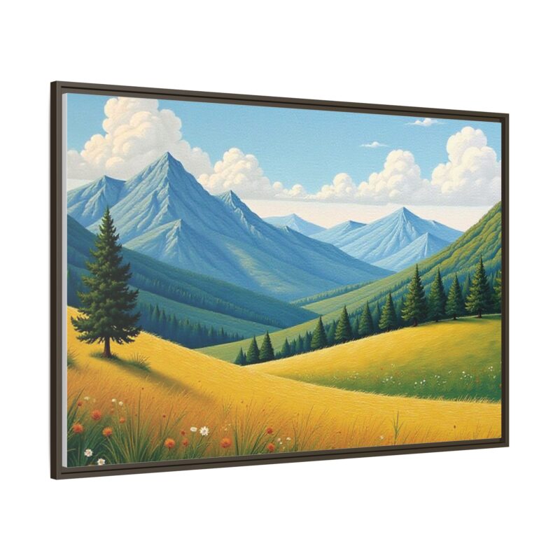 Canvas Prints - Impasto Landscapes: Textured Mountains, Fields, Water - Image 115