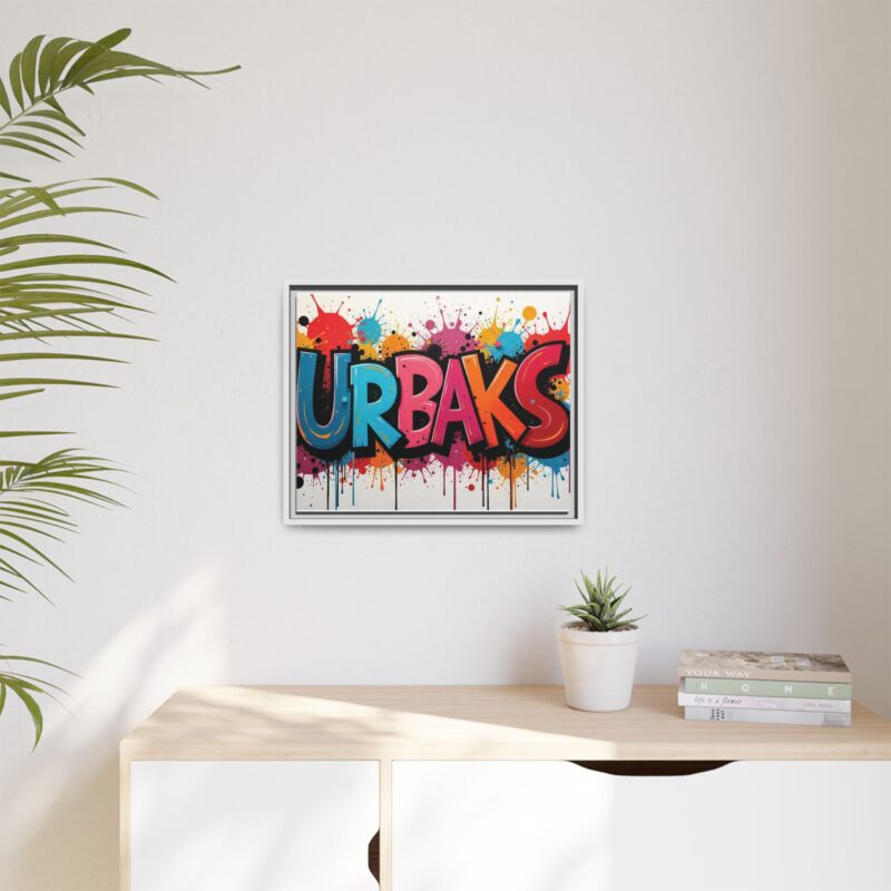 Canvas Wall Art  urban graffiti style with bold and colorful splatters - Image 72
