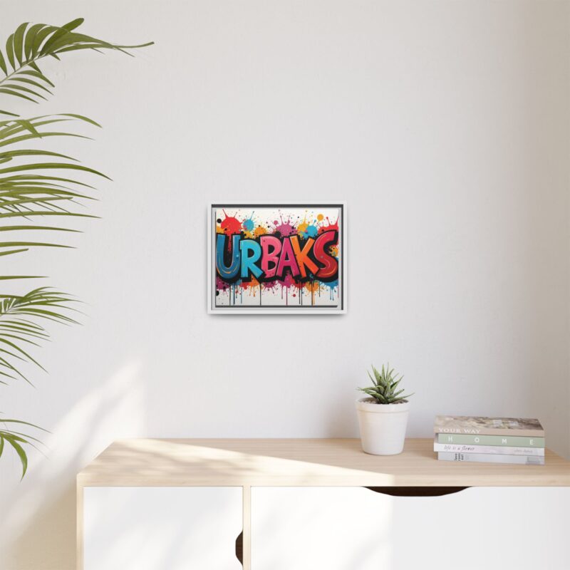 Canvas Wall Art  urban graffiti style with bold and colorful splatters - Image 56
