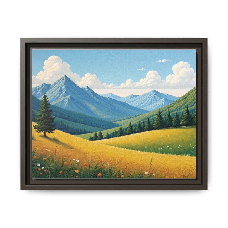 Canvas Prints - Impasto Landscapes: Textured Mountains, Fields, Water - Image 50