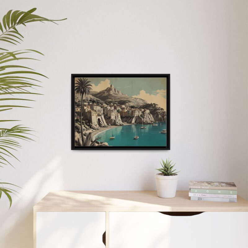 Retro Italian Riviera Travel Poster with Bold Typography Wall Art - Image 21