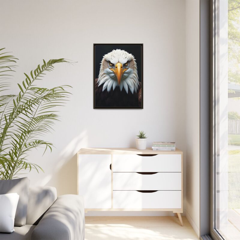 Canvas Art Print on Intense Stare of the Bald Eagle - Image 76