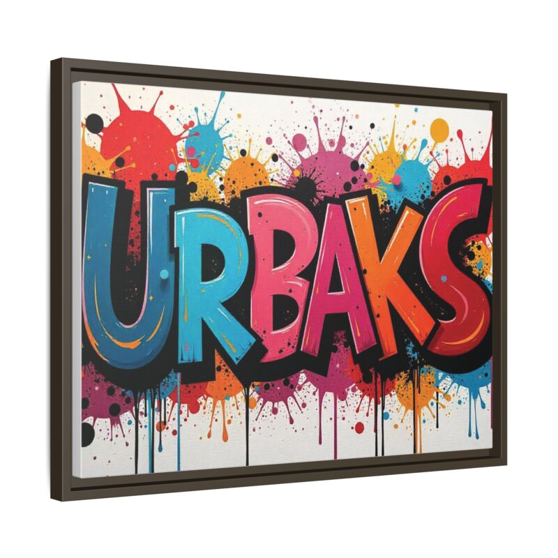 Canvas Wall Art  urban graffiti style with bold and colorful splatters - Image 75