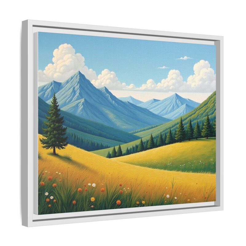 Canvas Prints - Impasto Landscapes: Textured Mountains, Fields, Water - Image 71
