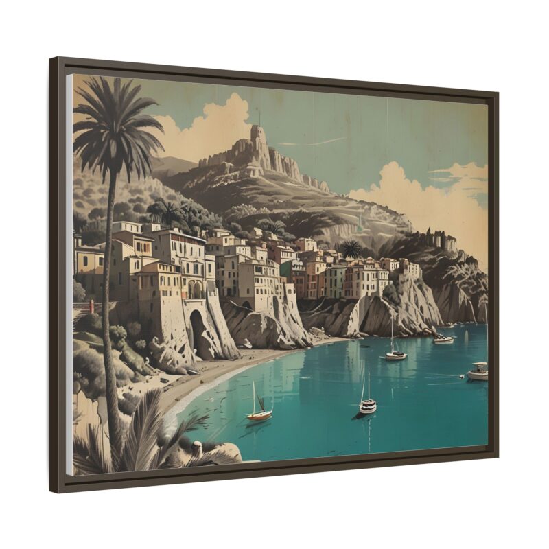 Retro Italian Riviera Travel Poster with Bold Typography Wall Art - Image 97