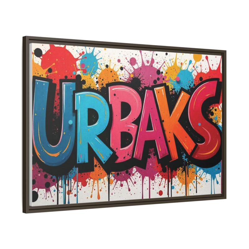 Canvas Wall Art  urban graffiti style with bold and colorful splatters - Image 98