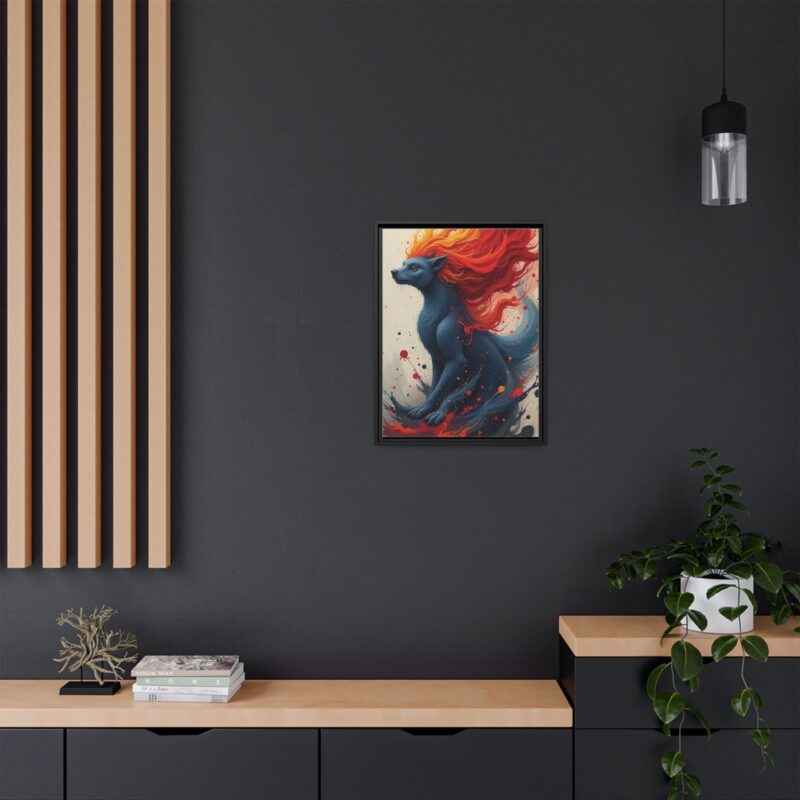 Matte Canvas, Framed  Joyful Chaos: Vibrant Colors and Energetic Expression of Happiness - Image 24