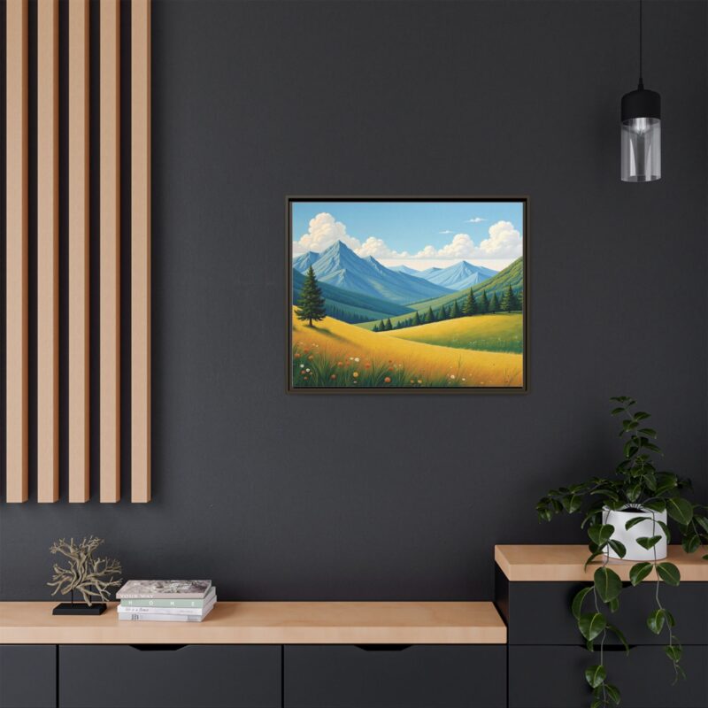 Canvas Prints - Impasto Landscapes: Textured Mountains, Fields, Water - Image 125