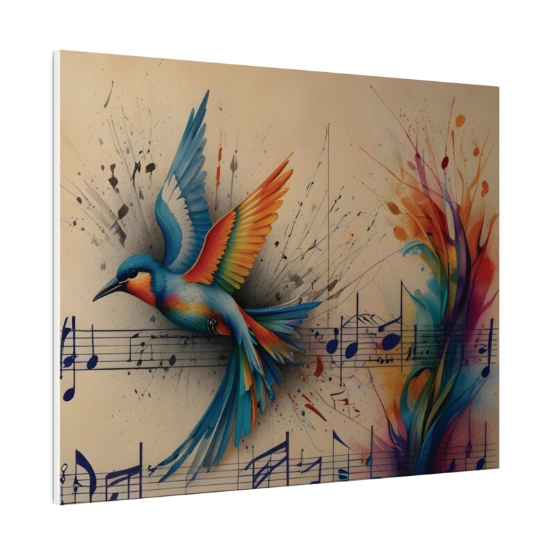 Canvas Wall Art - Minimalist Bird and Music Art: Perfect for Nature Lovers - Image 67