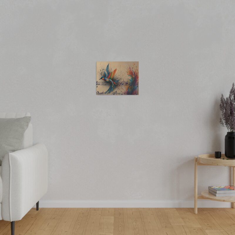 Canvas Wall Art - Minimalist Bird and Music Art: Perfect for Nature Lovers - Image 8