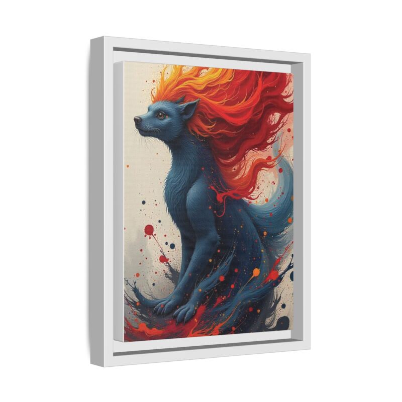 Matte Canvas, Framed  Joyful Chaos: Vibrant Colors and Energetic Expression of Happiness - Image 47