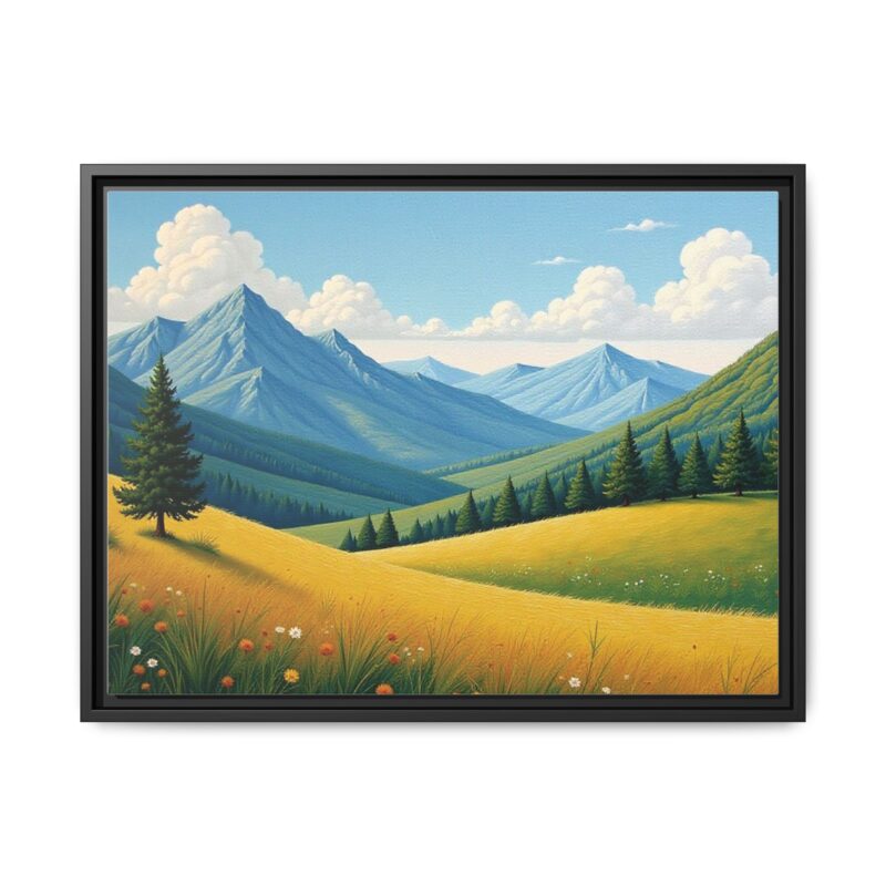 Canvas Prints - Impasto Landscapes: Textured Mountains, Fields, Water - Image 22