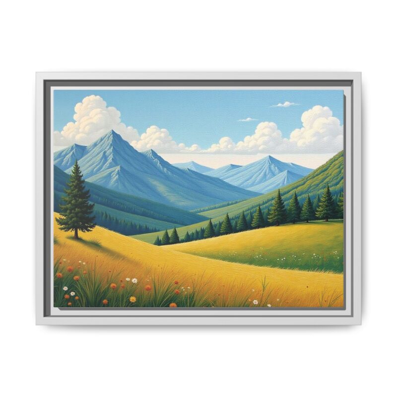 Canvas Prints - Impasto Landscapes: Textured Mountains, Fields, Water - Image 62