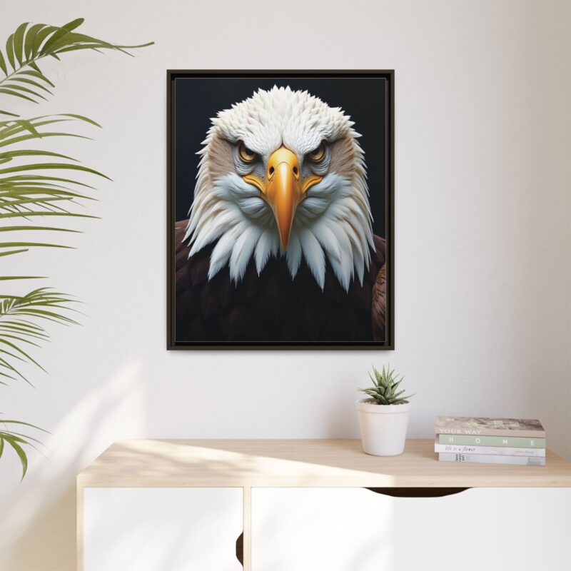 Canvas Art Print on Intense Stare of the Bald Eagle - Image 92