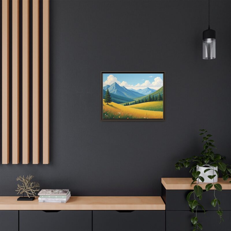 Canvas Prints - Impasto Landscapes: Textured Mountains, Fields, Water - Image 73