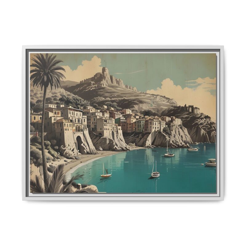 Retro Italian Riviera Travel Poster with Bold Typography Wall Art - Image 78