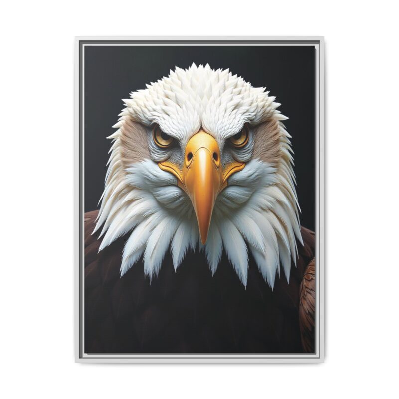 Canvas Art Print on Intense Stare of the Bald Eagle - Image 78